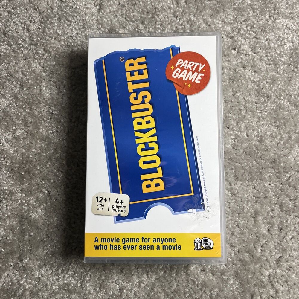 BLOCKBUSTER PARTY GAME - Movie Trivia Game Cards + Electronic Timer Mint!!
